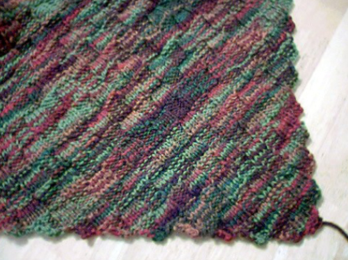 Diagonal Basketweave Blanket ⋆ Knitting Bee