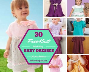 30 Free Knit Baby Dresses You'll Love Knitting