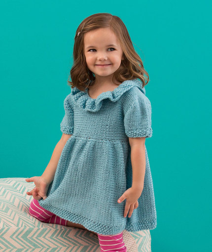 30 Free Knit Baby Dresses You'll Love Knitting