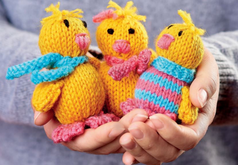 Free Knitting Pattern for Easter Chicks