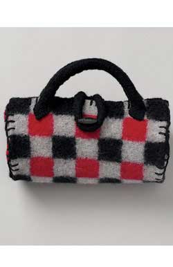 Free knitting pattern for felted handbag - Laurel burch handbags