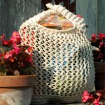 Knitted Beaded Amulet Bag
