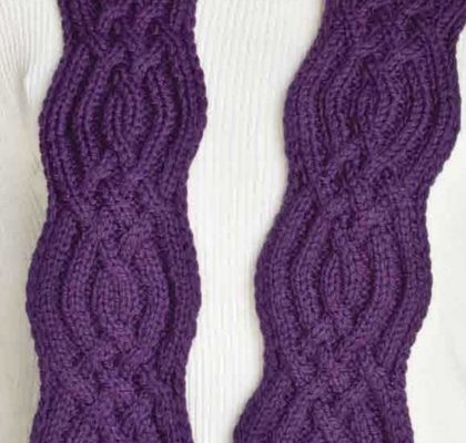 Curvy Scarf - Knitting Bee