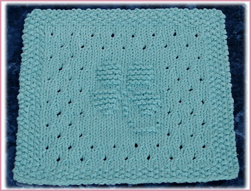 Lacy 4 Leaf Clover Dishcloth