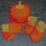 Pumpkin Baby Set knit