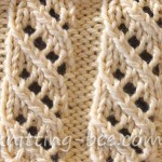 Free Oblique Openwork Rib Stitch knitting pattern