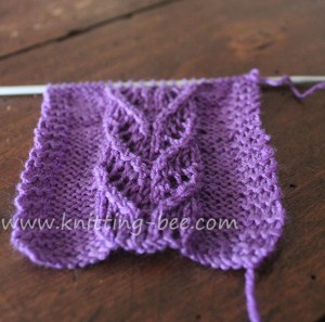 Heart Vine Lace Panel Stitch - Knitting Bee