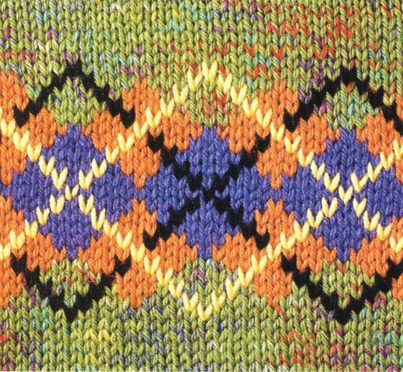 Jacquard Argyle Chart - Knitting Bee