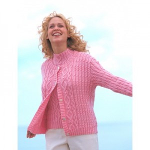 Aran Texture Twinset Knitting Pattern - Knitting Bee