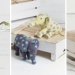 Noah's Ark Knitted Toy Patterns - Monkey, Giraffe and Elephant