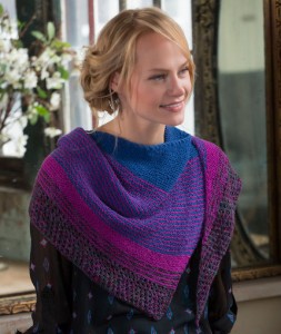 Modern Stripe Shawl Free Knitting Pattern - Knitting Bee