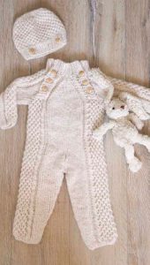 Child Overall and Hat Free Knitting Pattern - Knitting Bee