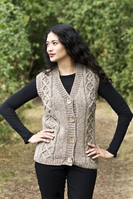 Chester Vest Celtic Cabled Free Knit Pattern - Knitting Bee