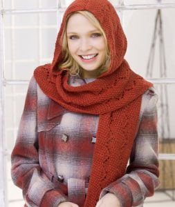 Comfy Hooded Scarf Free Knitting Pattern - Knitting Bee