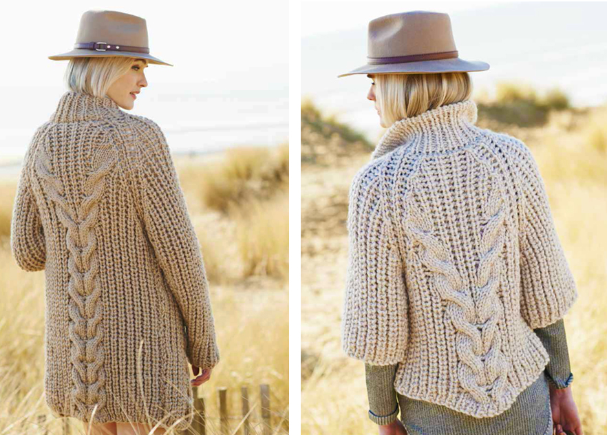 Creative Twist and Cable Cardigan Free Knitting Pattern - Knitting Bee