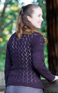 Flippant - Open Lattice Lace Cardi Pattern - Knitting Bee