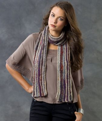 Lengthwise Knit Scarf Free Pattern - Knitting Bee