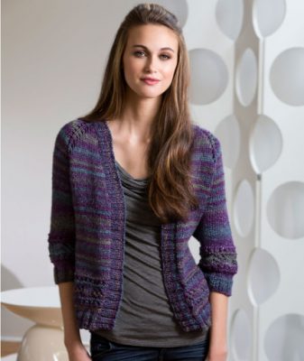 Moon Shadows Cardigan Free Knitting Pattern - Knitting Bee