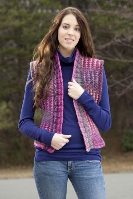 Poetry in Motion Vest Free Knitting Pattern - Knitting Bee