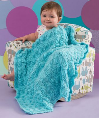 Baby Waves Blanket Free Knitting Pattern - Knitting Bee