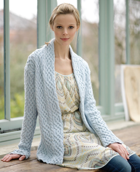 Free Cabled Jacket Debble Bliss Knitting Pattern