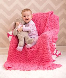 Knit Chevron Baby Blanket Free Pattern - Knitting Bee