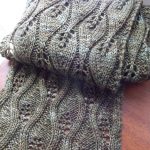 Candle Flame Scarf Free Knitting Pattern