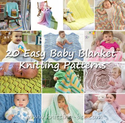 20 Easy Baby Blanket Knitting Patterns - Knitting Bee