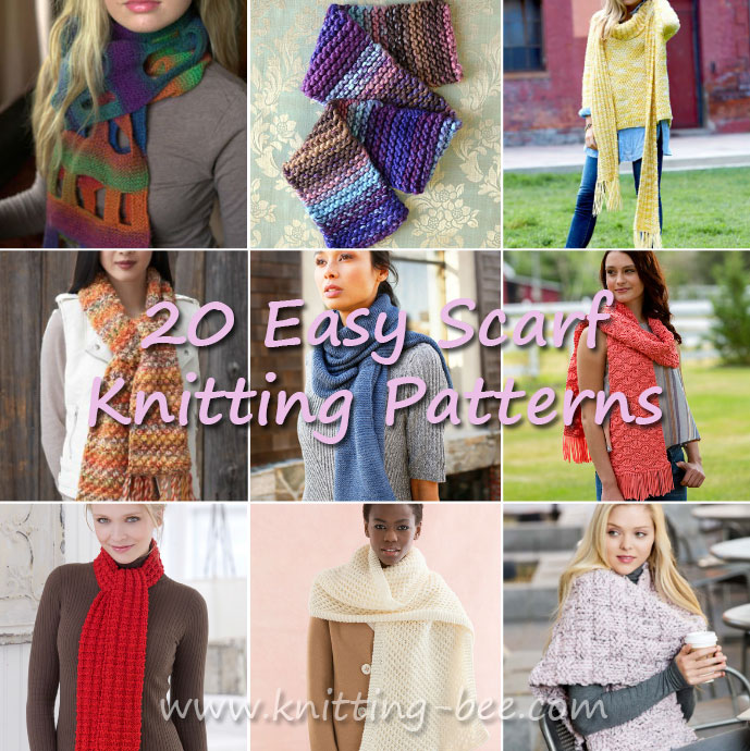 Easy free knitted scarf patterns