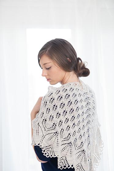 Haruni Shawl Pattern Free Lace Knit - Knitting Bee