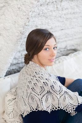 Haruni Shawl Pattern Free Lace Knit - Knitting Bee