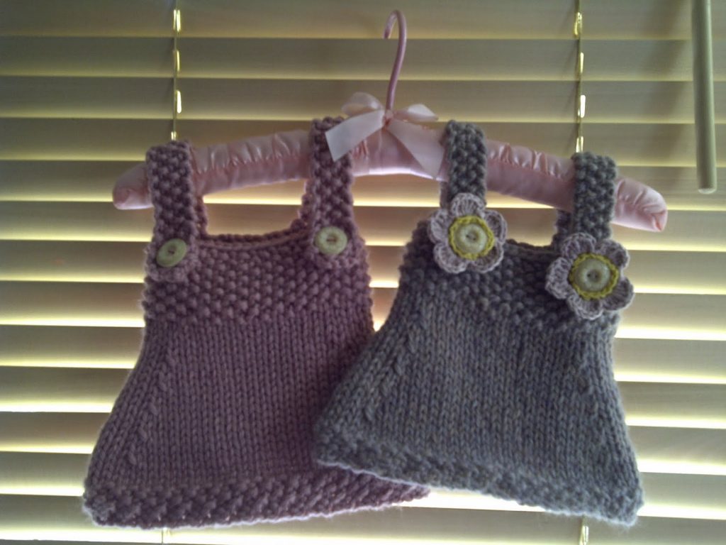 Babygirl Dress Free Knitting Pattern