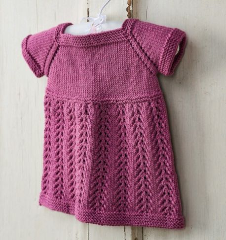 30 Free Knit Baby Dresses You'll Love Knitting