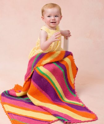 Easy and Free Garter Stitch Baby Blanket Knitting Patterns - Knitting Bee
