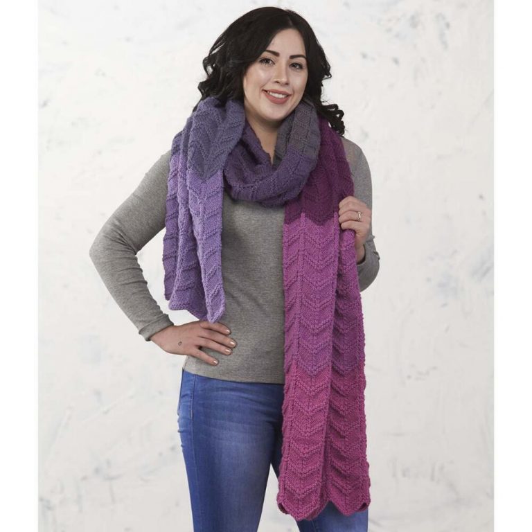 Purple Haze Super Scarf Free Download Knitting Pattern - Knitting Bee