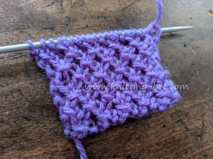 Quilted Stitch - Free Knitting Stitch - Knitting Bee