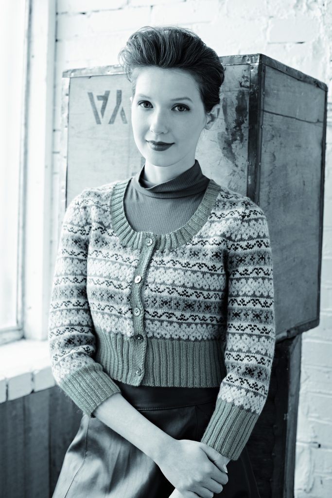 Asbury Fairisle Cropped Cardigan Free Knitting Pattern