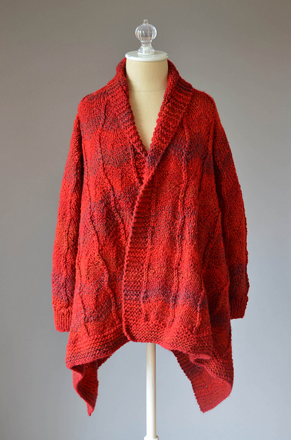 Cardinal Sweater Cardigan Free Knitting Pattern