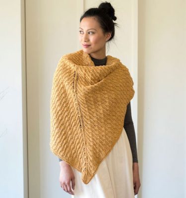 Forsythia Bobble Like Cluster Stitch Shawl Free Knitting Pattern ...