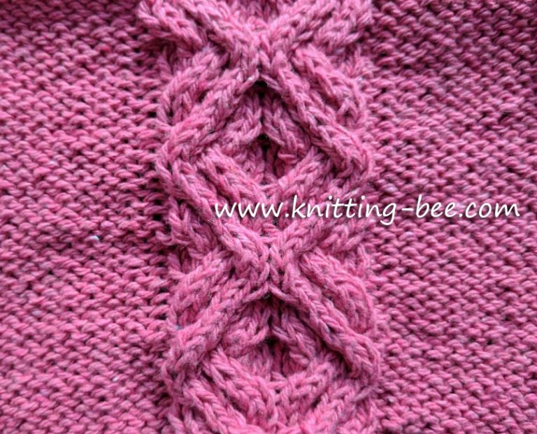 Intertwined Cable Panel Free Knitting Stitch - Knitting Bee