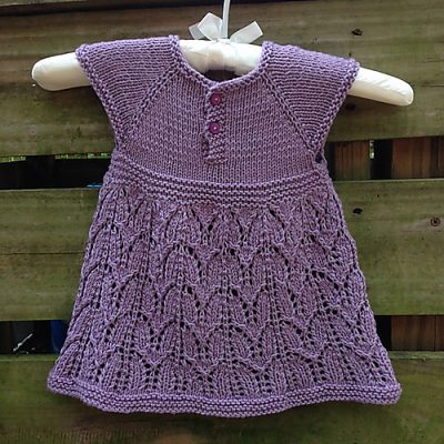 Paulina Dress Free Baby Knitting Pattern - Knitting Bee