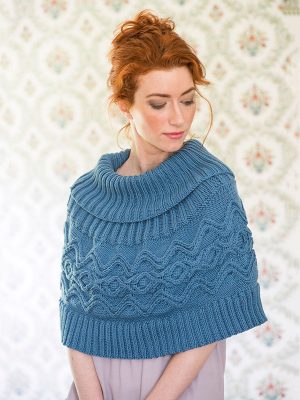 River Free Cable Poncho Knitting Pattern - Knitting Bee