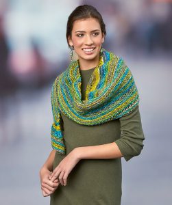 Simple Crescent Shawl Free Knitting Pattern - Knitting Bee