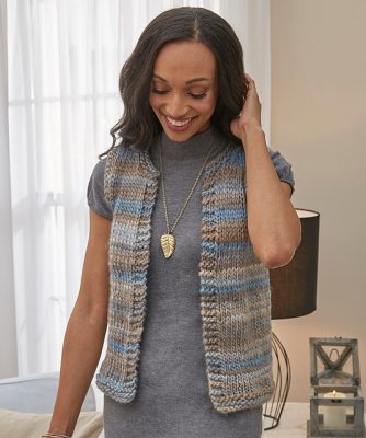 Simply Styled Vest Easy Free Knitting Pattern - Knitting Bee