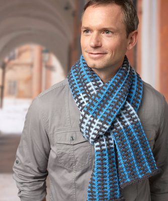 Slipped Stripes Scarf Free Men's Knitting Pattern - Knitting Bee