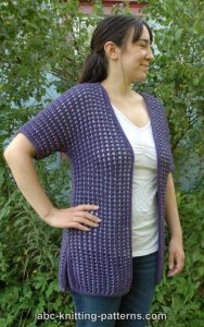 Subtle Mesh Summer Cardigan Free Knitting Pattern - Knitting Bee