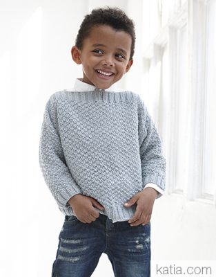 Sweater for Kids Free Knitting Pattern - Knitting Bee