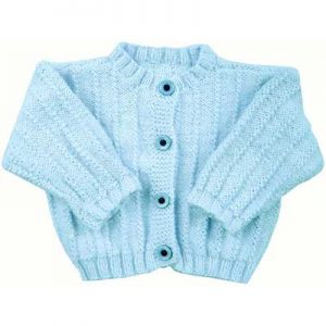 Easy Rib Baby Jacket Free Knitting Pattern - Knitting Bee