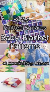 Knitted Squares Baby Blanket Patterns - Knitting Bee