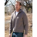 Patons Dad's Zip Front Jacket Free Knitting Pattern for Men